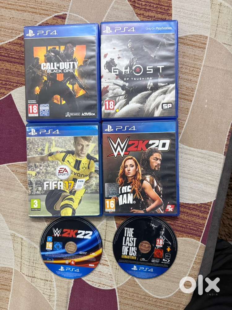 Pre-Owned PS4 games in excellent and in working condition