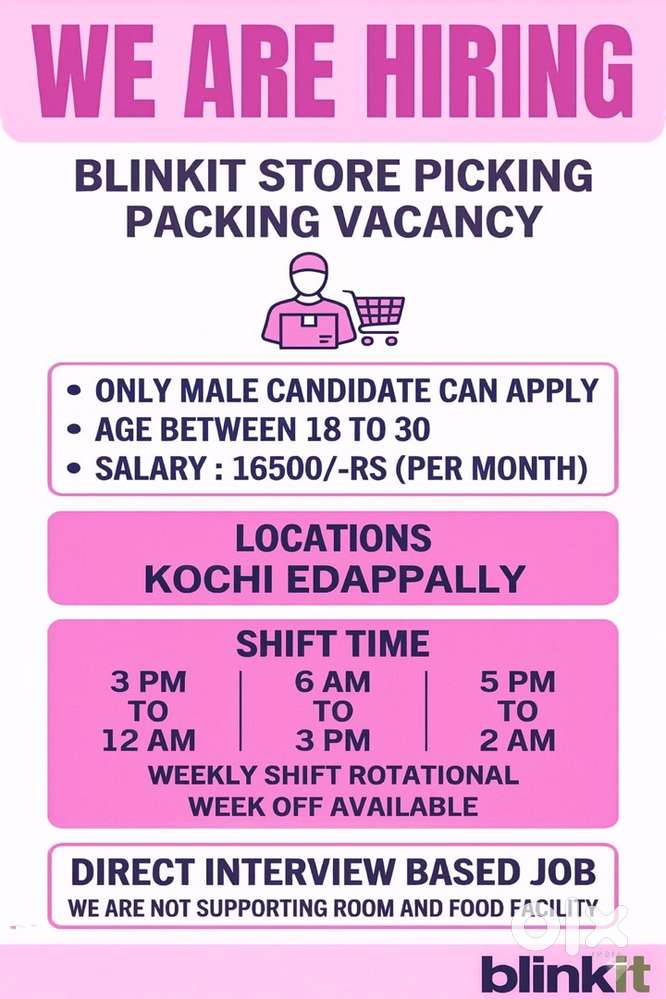 Blinkit Full time Vacancy