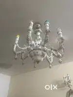 Ceramic Chandelier with matching lights
