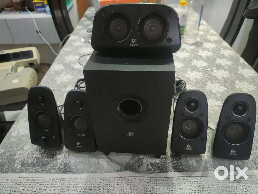 The Logitech Z506 5.1 Channel Surround Sound Speakers and Subwoofer