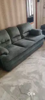 7 seater durian sofa set with glass table