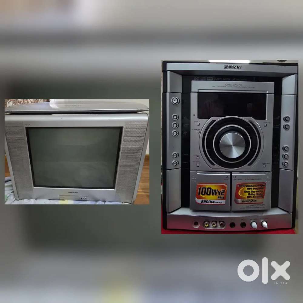 Sony TV and Sony mini hi-fi component system
