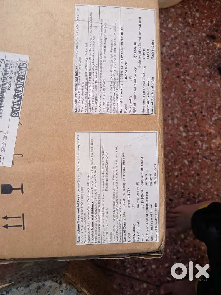 Urgent sale of lenovo 8tb hard drives and 4 bay ss bracket plate kit