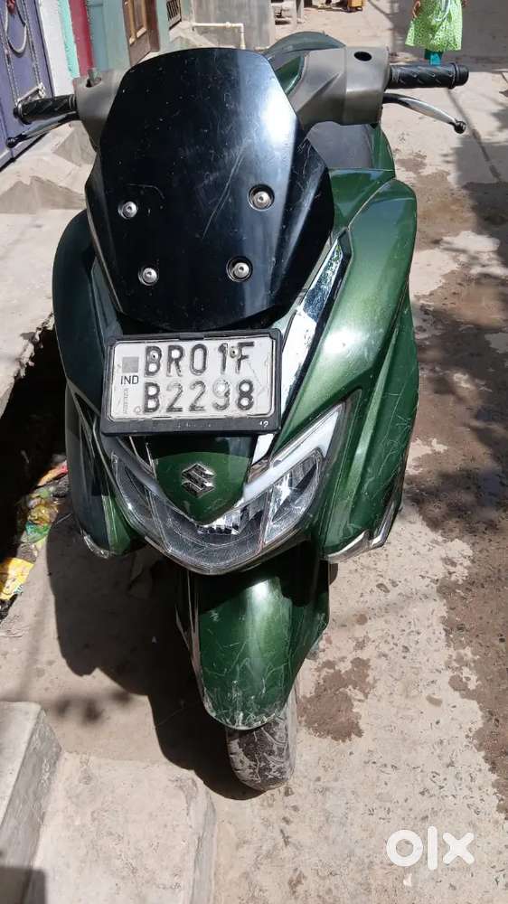 Green black colour good condition first owner Suzuki bargman