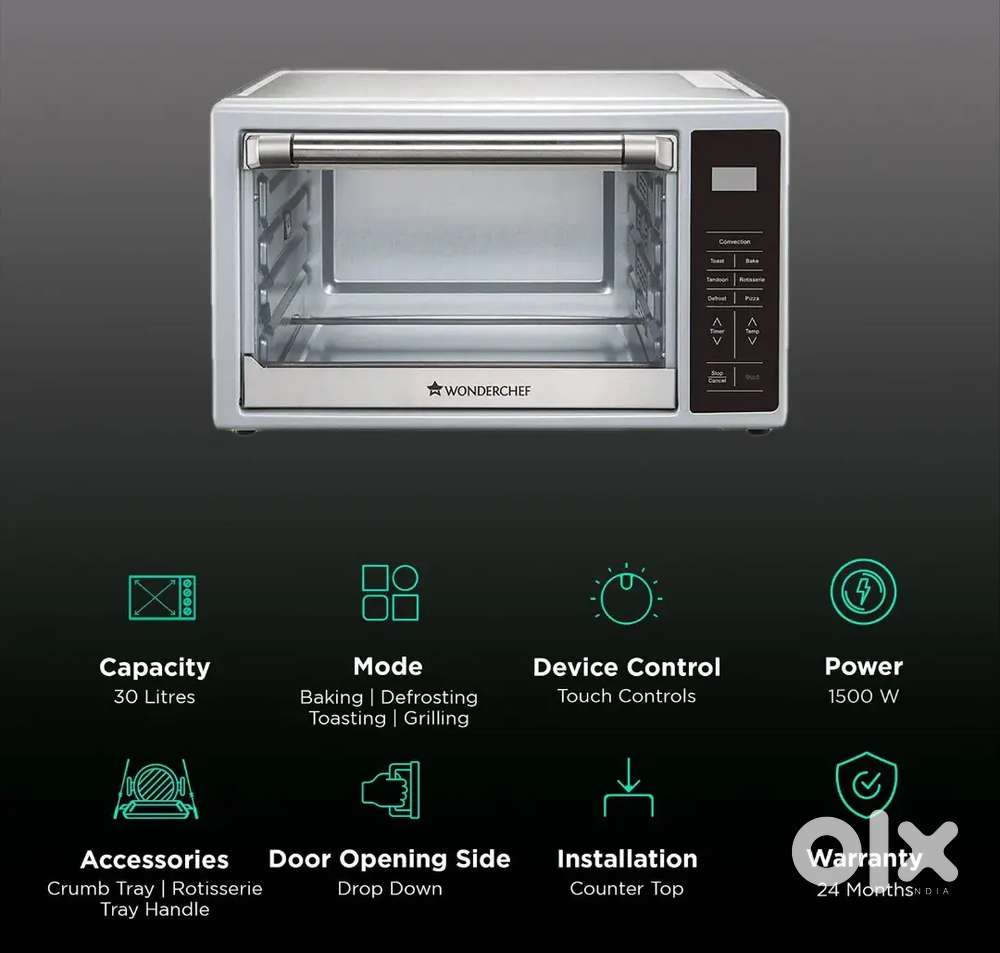 Wonderchef S.S. digital OTG 30 Ltrs, And Mokobara premium office bag.
