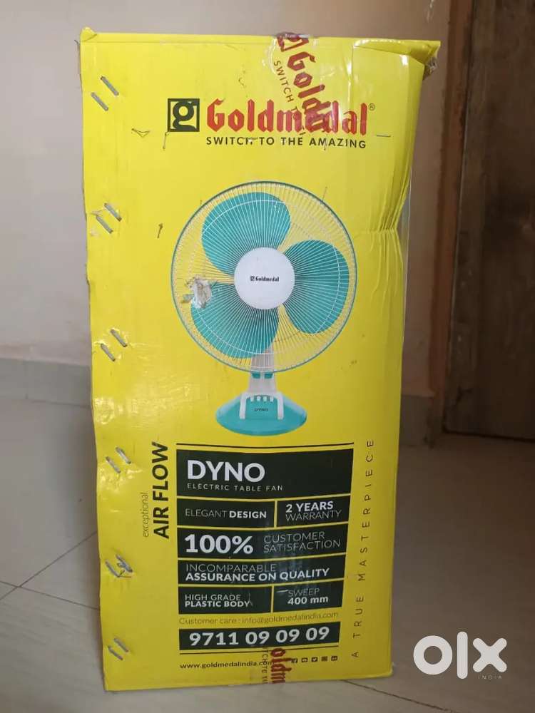 Gold medal table fan