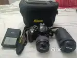 Nikon D3300 new condition, 18-55mm & 70-300mm lens, all accessories