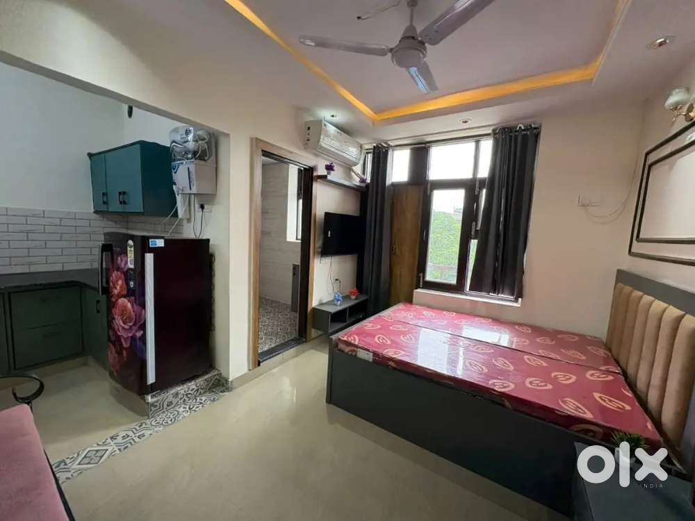 1 RK fully furnished back balcony