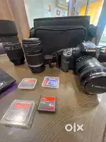 Canon 7D with 2 lenses and original canon bag