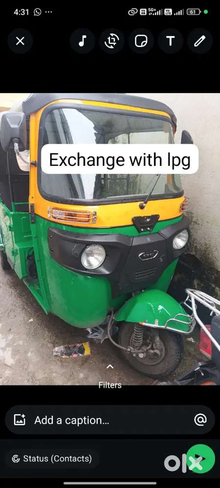 Bajaj auto cng exchange with lpg