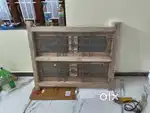 Wooden window with glass