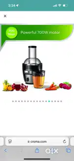 PHILIPS Viva Collection 800 Watt 1 Jar Centrifugal Force Juicer