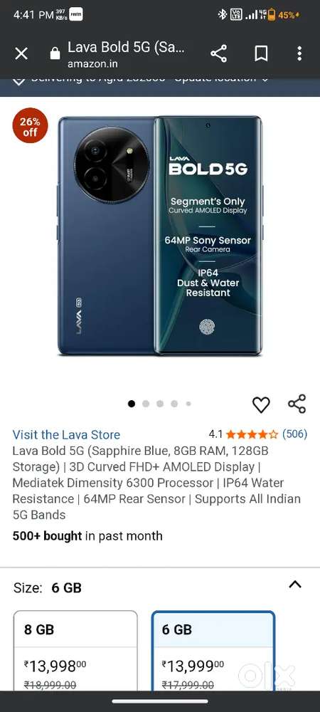 6 128 phone 8 months old hai