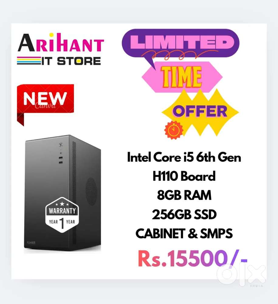 NEW HIGH SPEED CPU ALL TYPE WORK BEST PERFOMANCE CPU /1 YEAR WARRANTY