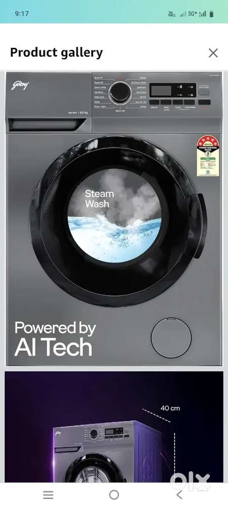 Godrej 6 Kg Eco-Wash With Steam Wash Fully-Automatic