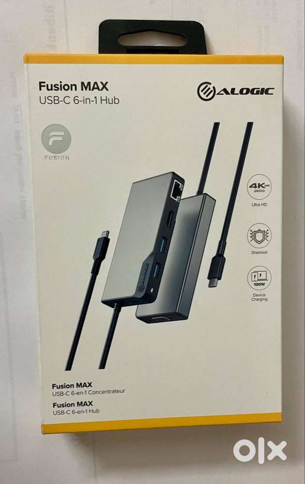 Fusion MAX Alogic - USB-C 6 in 1 Hub for Macbook