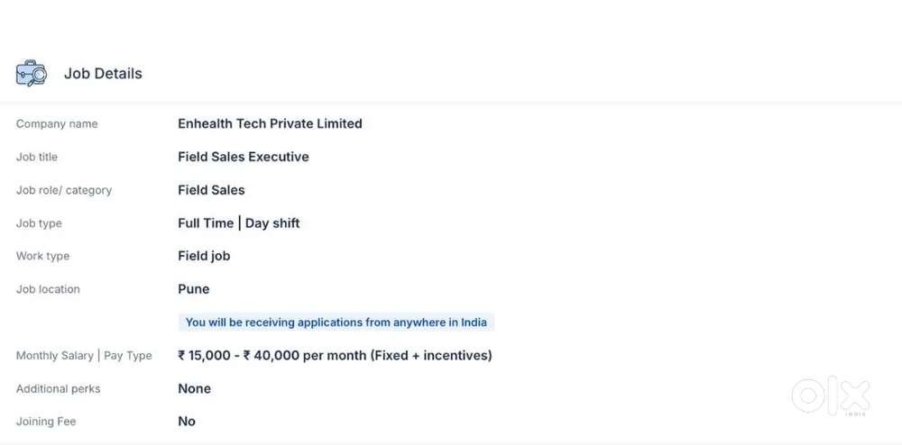 Field sales executive