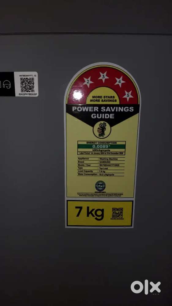 Samsung washine machine 7kgs