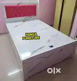 HAMZA FURNITURE NEW SIMPLE LOOK PARTICLE WOOD 4by6 SINGAL BED
