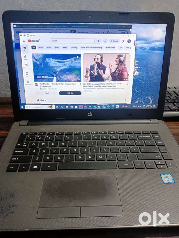 HP Laptop With Full Condition(i3, 6th generation 8/256)