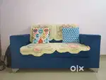 Sofa 3+2 with velvet cushioning