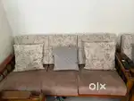 Wooden sofa with good quality of new cushion