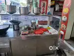 Steel shop counter table