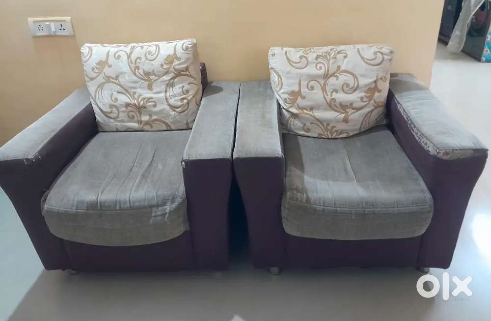Leather sofa set
