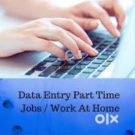 Home based job data entry typing work