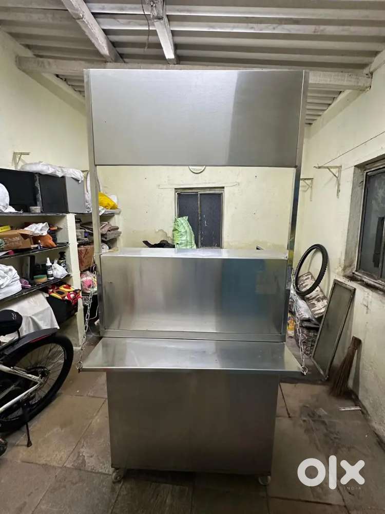 Food stall urgent selling with table chair