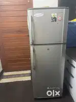 Samsung Double door fridge with stabiliser. Mettalic grey color