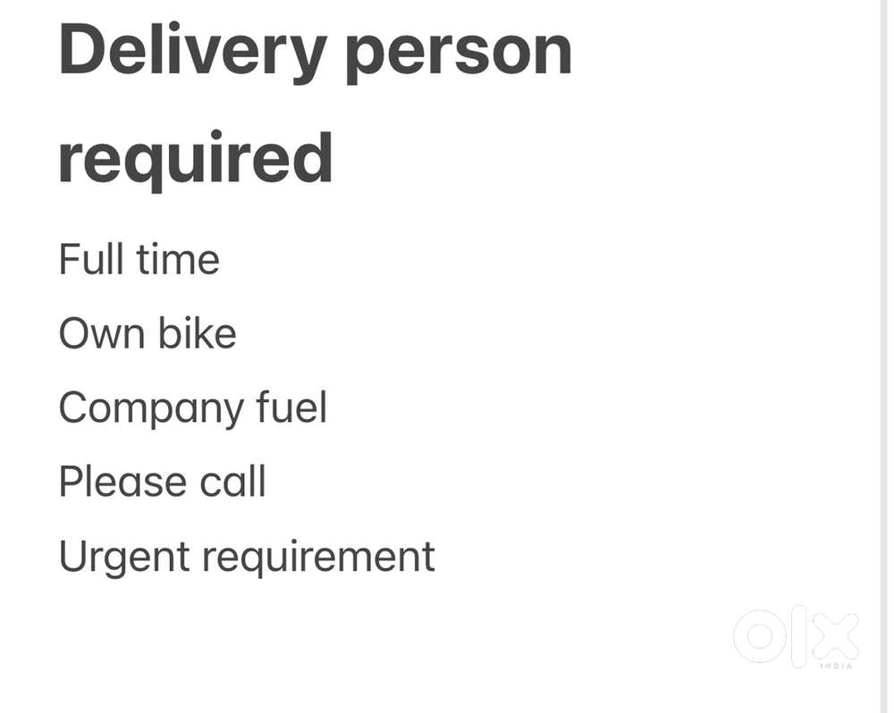Delivery job