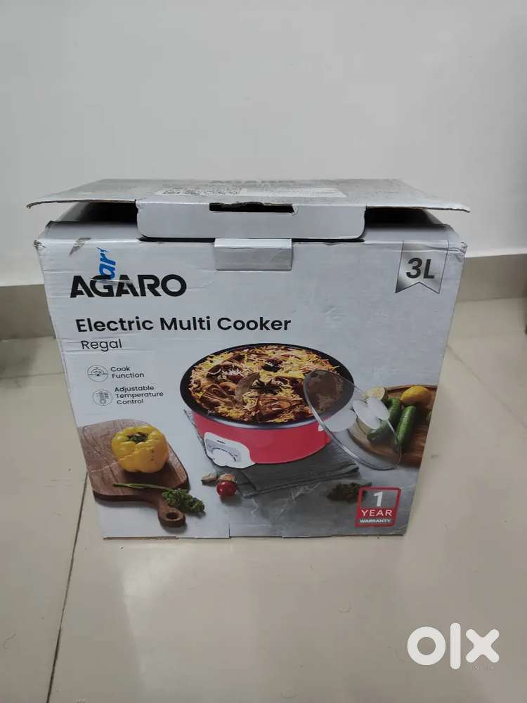 Agaro 3L Electric Multi Cooker – Brand New – ₹1700