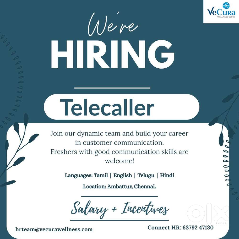 Telecaller, appointment fixing job
