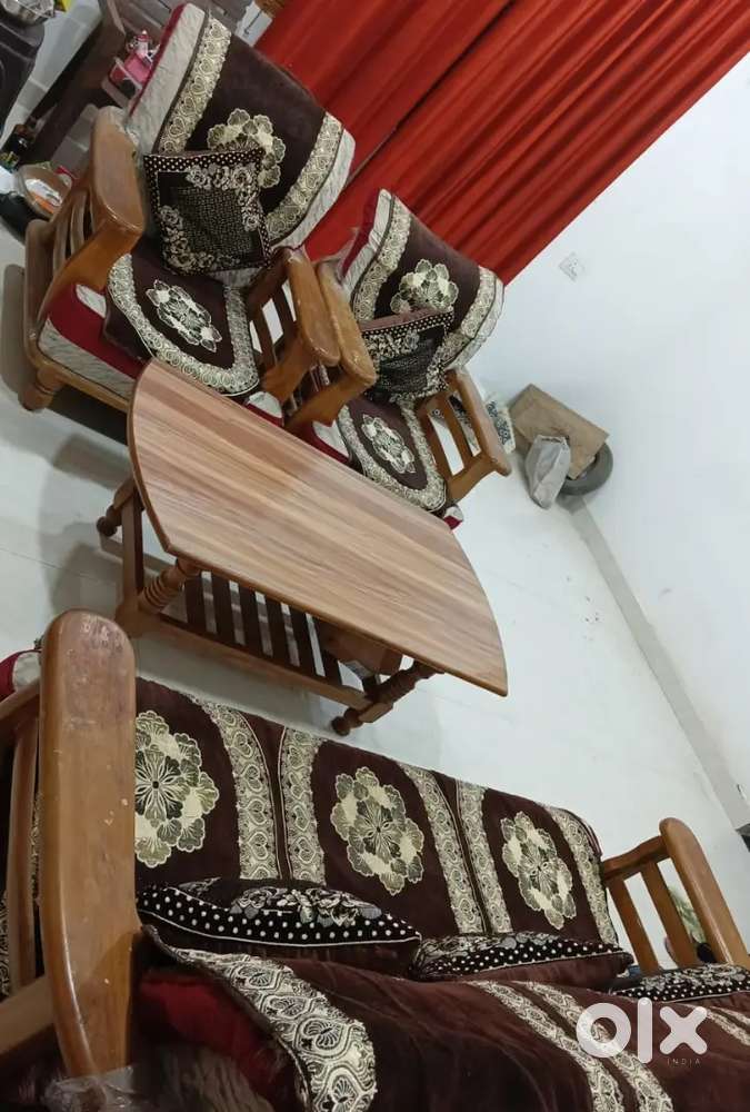 Sofaset with centre table 8500/- and without centre table 7000/-