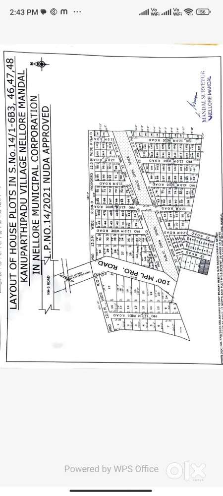 Metro city NUDA plots sale near highway sakshi office