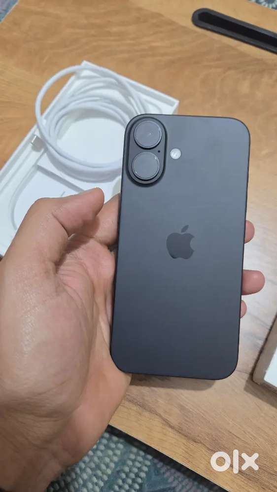 Apple iPhone 16 (Black, 128 GB) - Brand New + Free Cover & Tenpered