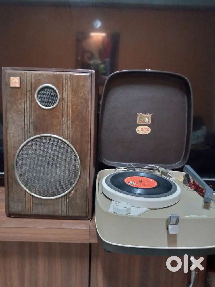 Vintage HMV record player  with big size speaker box is for sale.