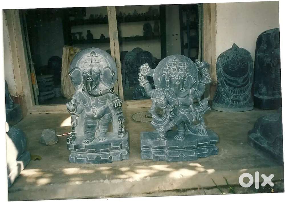 Hard Black Granite Idol of any Design as per Customer