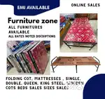 Furniture Zone - Folding Cots Beds Mattress, Single bed Cot, Foam bed