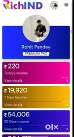 Jise bhi daily ka 300-700 tak earn Krna h daily ka msg kro