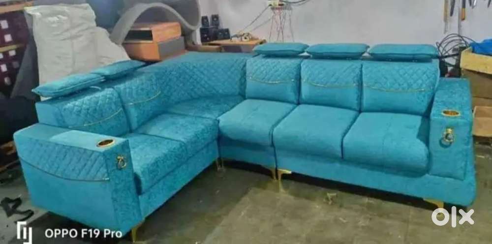 L shape sofa luxury model