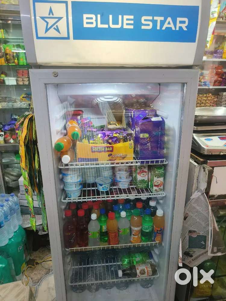 Display glass open fridge