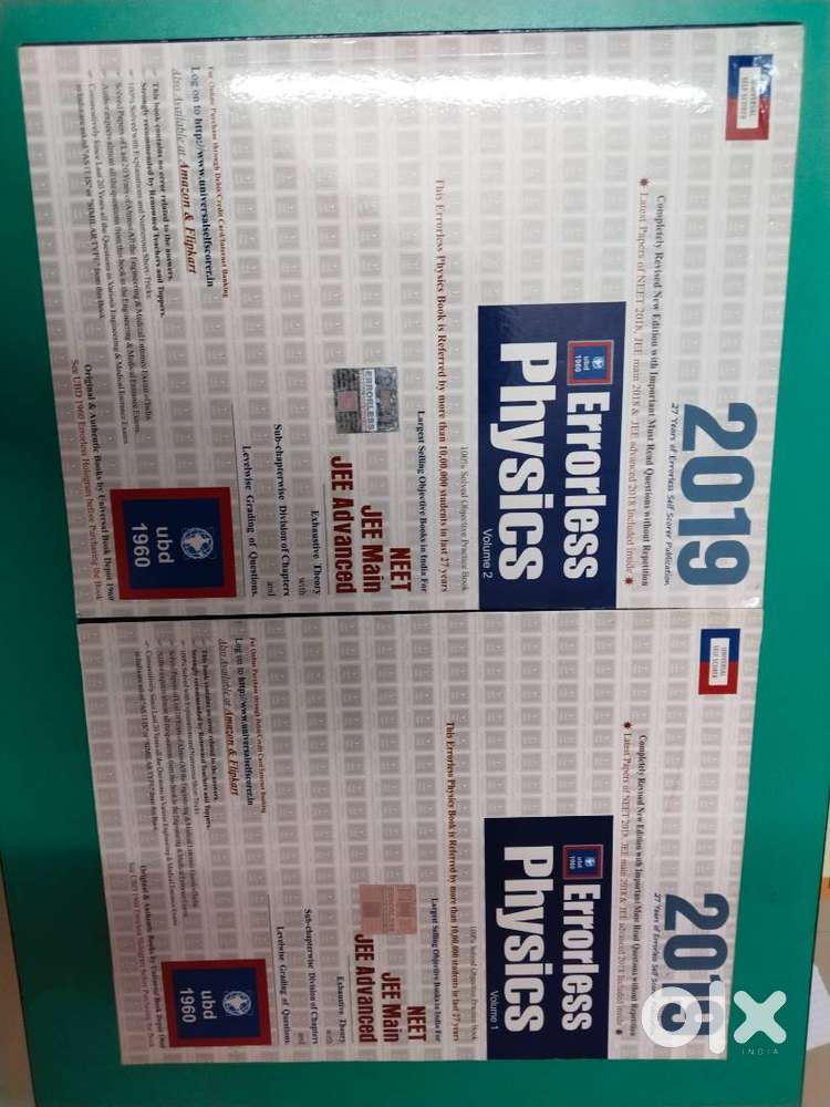 ERRORLESS PHYSICS vol 1 & 2 (2019)