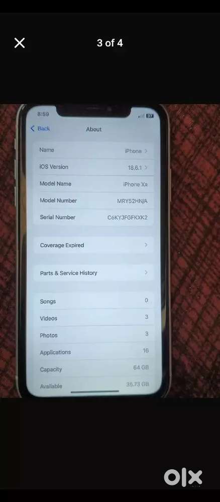 iPhone xr all working h bas battery change h