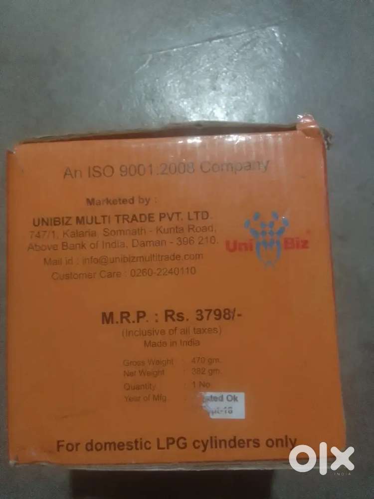 Safety device  for your lpg cylinder