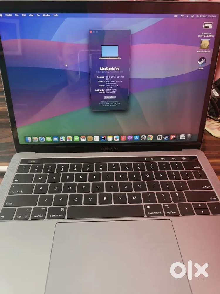 MacBook Pro 2019 16 GB 256 GB SSD