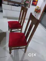 Two sheesham wood chairs