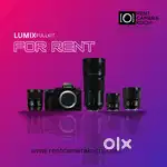 Lumix S52x mirrorless camera Available for rent Lumix S pro 70-200 2.8