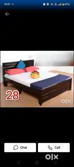 New mini double bed 4x6 size without storage 4250